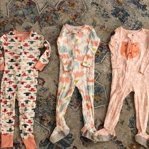 Long sleeve zip up pajamas